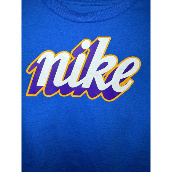 Nike Toddler Boy 2T Blue Long Sleeve T-Shirt - Picture 3 of 5